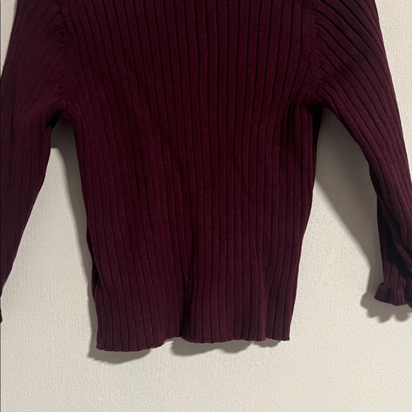 H&M Burgundy Ribbed blouse - Picture 6 of 6
